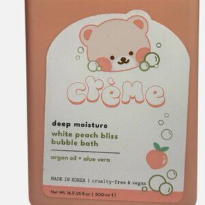 The Crème Shop Boba Bears Deep Moisture Bubble Bath - White Peach Bliss 16.9 oz